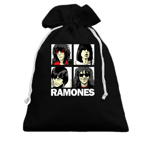 Подарочный мешочек, Черный, Ramones (комикс)