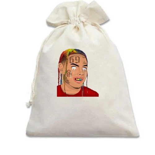 Подарочный мешочек с 6IX 9NINE с белыми глазами