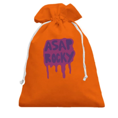 Подарочный мешочек, Оранжевый, с Asap Rocky