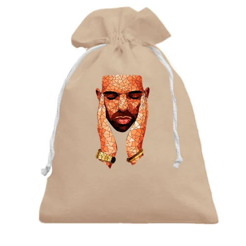 Подарочный мешочек с Drake полигонами