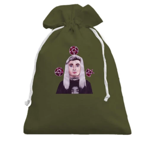 Подарочный мешочек с Ghostemane и пентаграммами