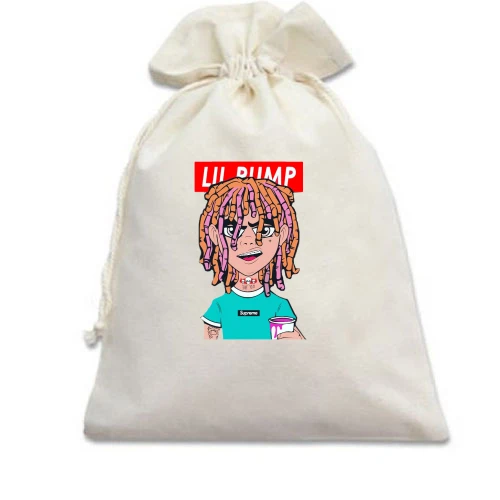 Подарочный мешочек с Lil Pump (иллюстрация)