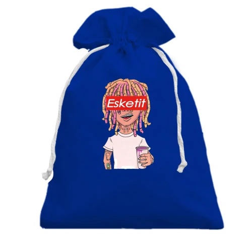 Подарочный мешочек, Голубой, Lil Pump (Esketit)