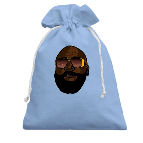 Подарочный мешочек, Белый, с улыбающимся Rick Ross