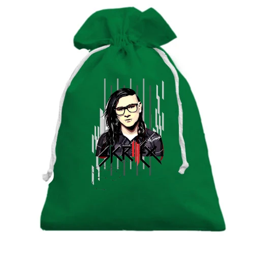 Подарочный мешочек, Черный, со Skrillex