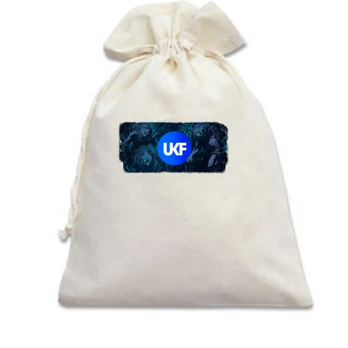 Подарочный мешочек, Голубой, с UKF (обложка альбома)
