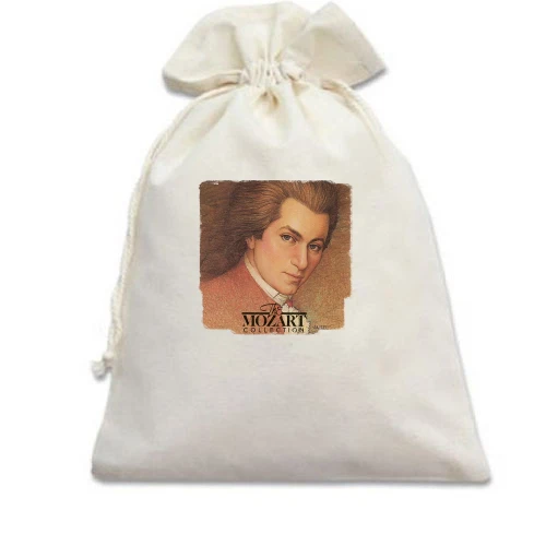 Подарочный мешочек, Белый, с Моцартом «The Mozart Collection»