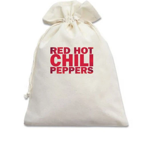 Подарочный мешочек, Белый, Red Hot Chili Peppers (RED)