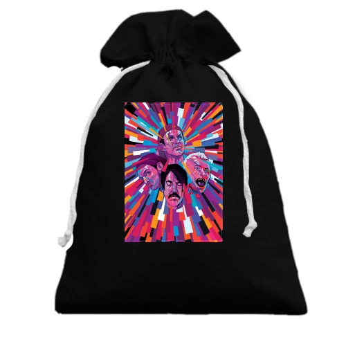 Подарочный мешочек, Черный, Red Hot Chili Peppers ART