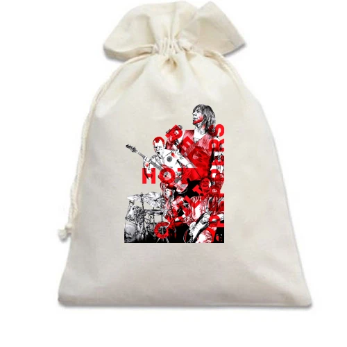 Подарочный мешочек, Белый, Red Hot Chili Peppers ART 2