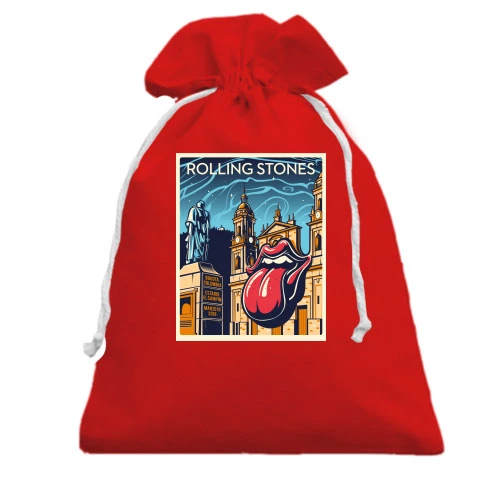 Подарунковий мішечок, Червоний, Rolling Stones Poster