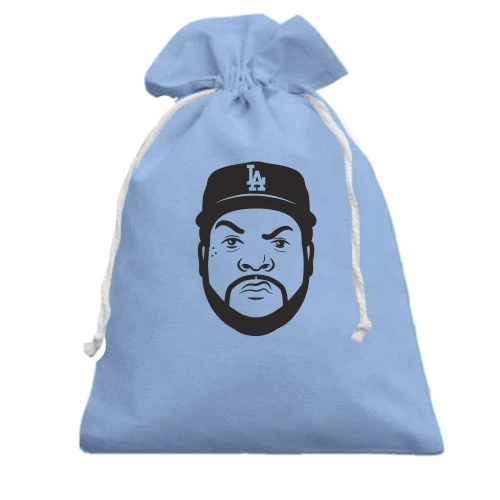 Подарунковий мішечок, Білий, з портретом Ice Cube