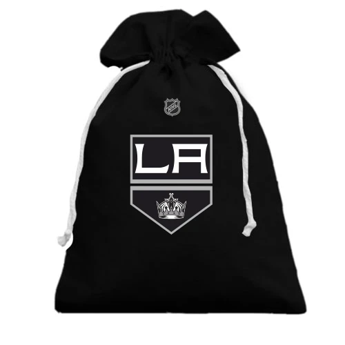 Подарочный мешочек, черный, Los Angeles Kings (LA)