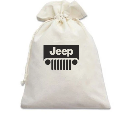 Подарочный мешочек, Белый, Jeep
