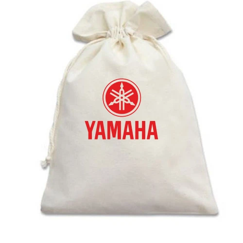 Подарунковий мішечок, Білий, з лого Yamaha