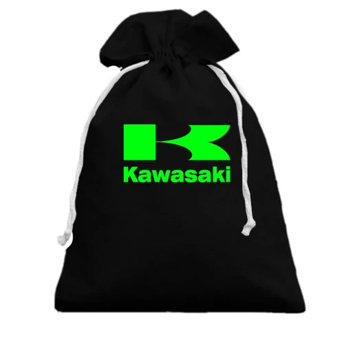 Подарунковий мішечок, Чорний, з лого Kawasaki