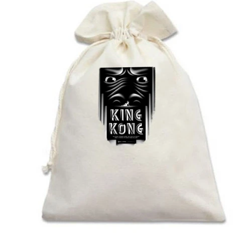 Подарочный мешочек, Белый, с King Kong (арт)