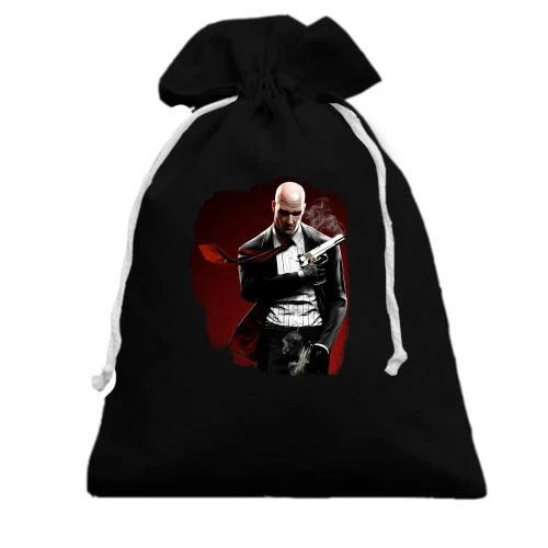 Подарочный мешочек, Черный, с Hitman (Хитмен)