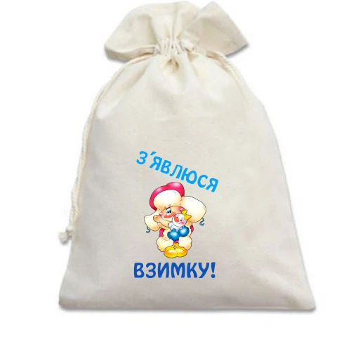 Подарунковий мішечок З'явлюся взимку!