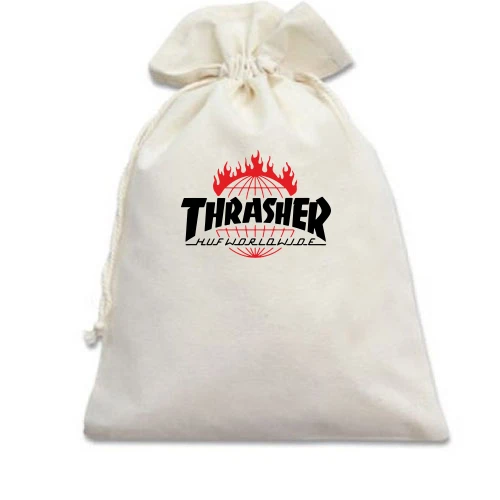 Подарочный мешочек, Белый, Thrasher Huf Worldwide