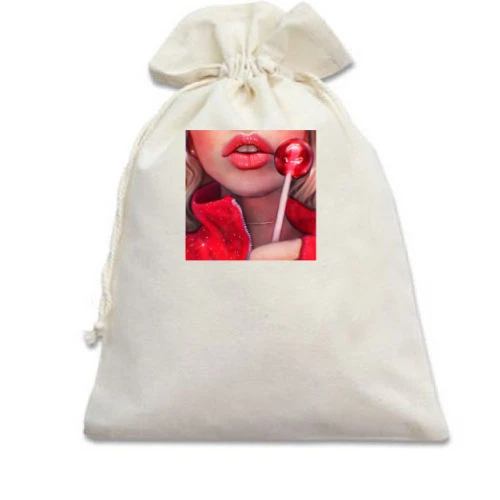 Подарочный мешочек Девушка с Chupa Chups