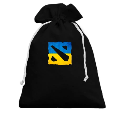 Подарочный мешочек с логотипом Dota 2 в украинском стиле