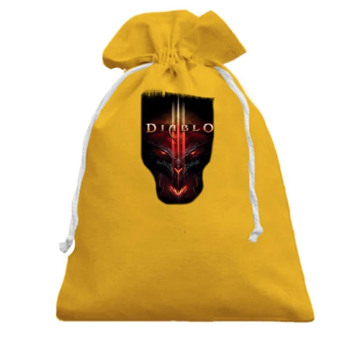 Подарочный мешочек, Желтый, с Diablo