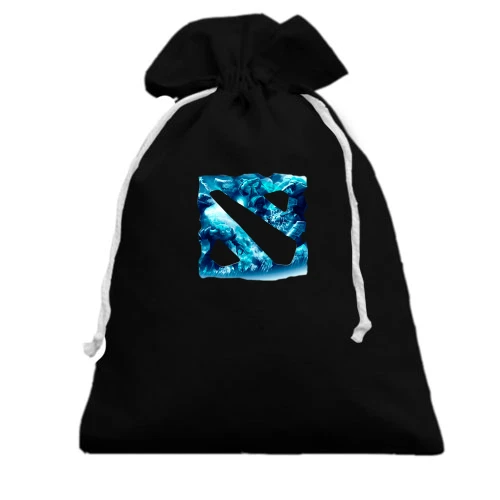 Подарочный мешочек с ледяным логотипом Dota 2