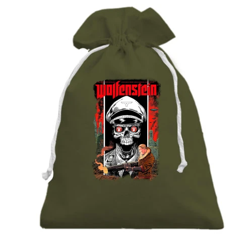 Подарочный мешочек, Хаки, с Wolfenstein