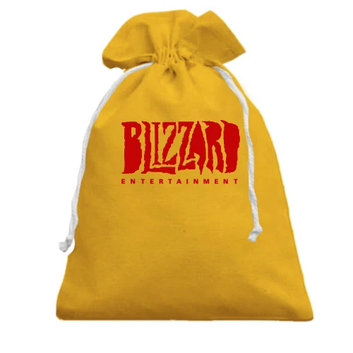 Подарочный мешочек, Желтый, с логотипом Blizzard