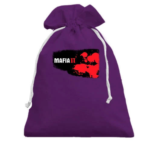 Подарочный мешочек, Черный, с артом игры Mafia 2