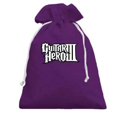 Подарочный мешочек, Фиолетовый, с логотипом Guitar Hero 3