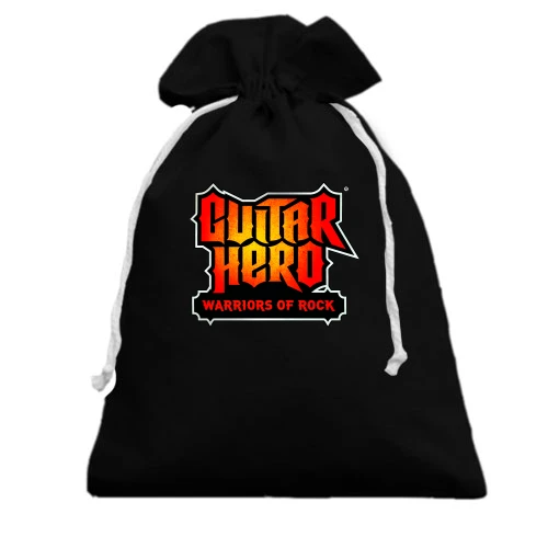Подарочный мешочек, Черный, с постером Guitar Hero - Warriors of rock