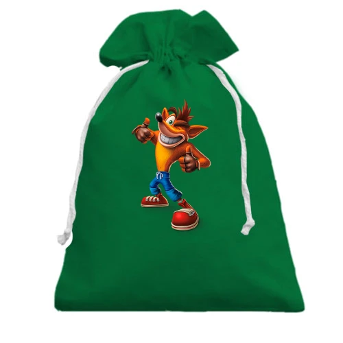 Подарунковий мішечок, Червоний, з Crash Bandicoot