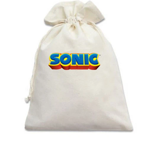 Подарочный мешочек с логотипом игры SONIC