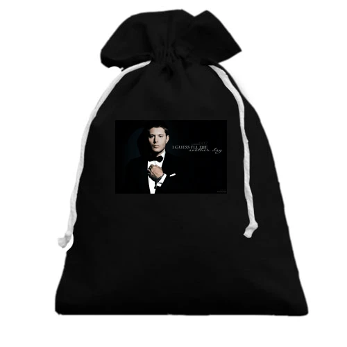 Подарочный мешочек, черный, Dean 007