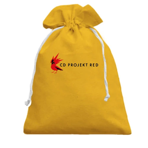 Подарочный мешочек, Желтый, с логотипом CD Projekt Red