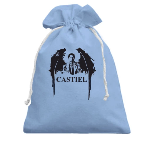 Подарочный мешочек, голубой, Castiel