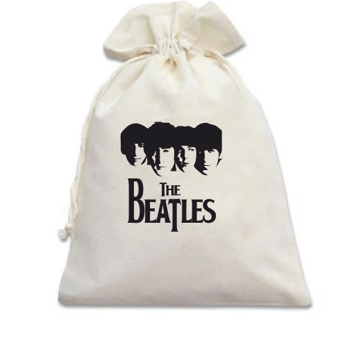 Подарочный мешочек The Beatles (лица)