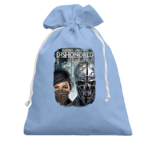 Подарунковий мішечок, Блакитний, з постером гри Dishonored