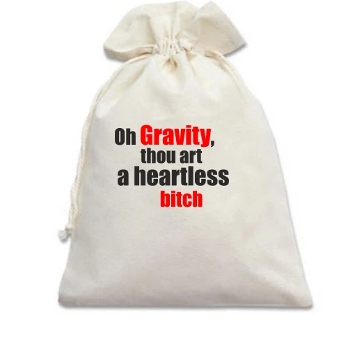 Подарунковий мішечок, Білий, Gravity Шелдона