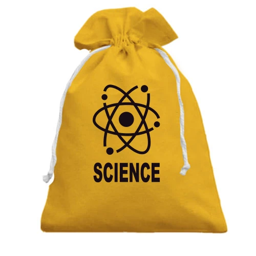 Подарочный мешочек, желтый, Шелдона science