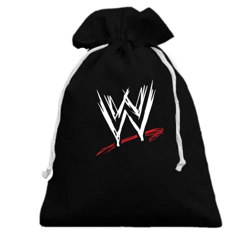 Подарочный мешочек, черный, WWE