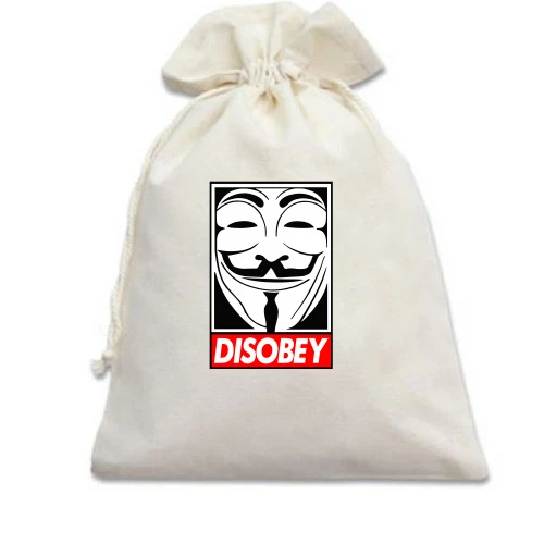 Подарочный мешочек Disobey ananymus