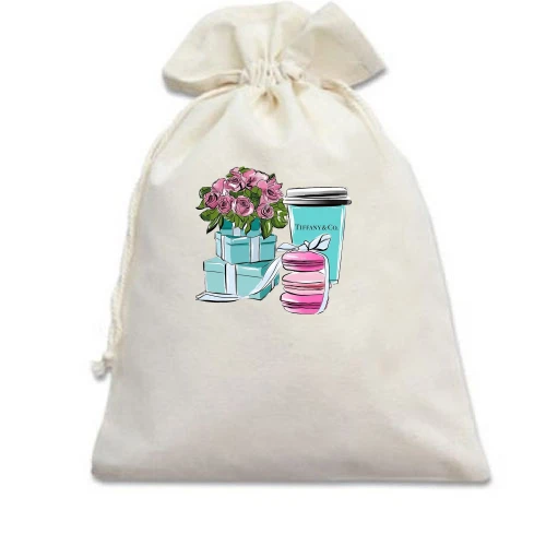 Подарунковий мішечок, білий, Tiffany Co