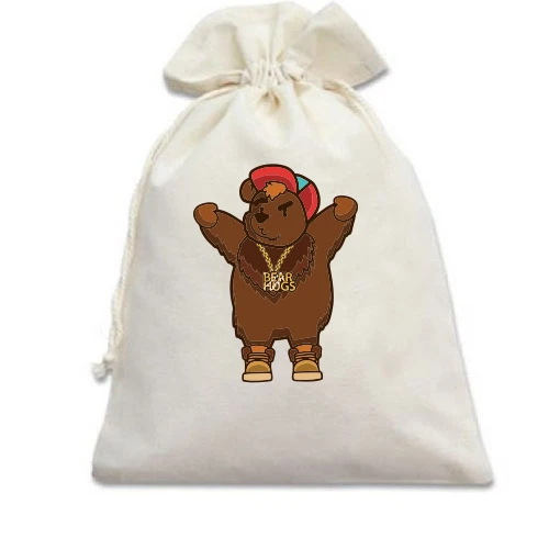 Подарочный мешочек с надписью "Bear Hugs"