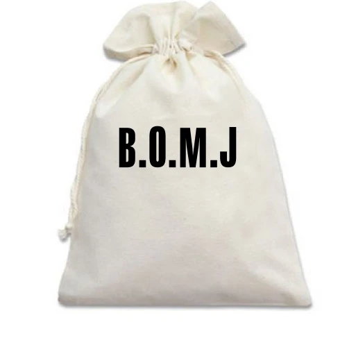 Подарунковий мішечок з логотипом B O M J