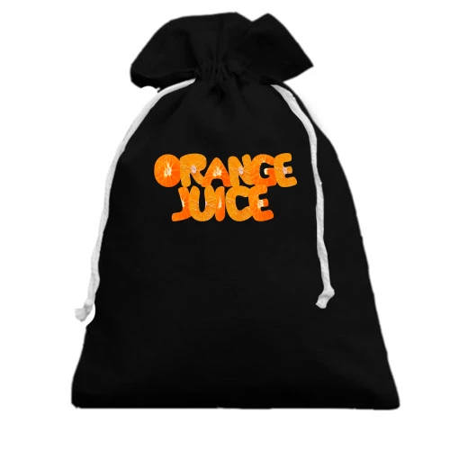 Подарочный мешочек, Черный, Orange Juice