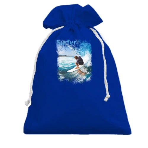 Подарочный мешочек, Голубой, Surfer