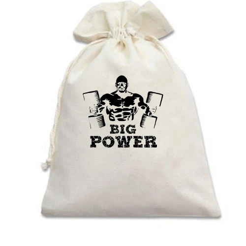 Подарочный мешочек с надписью "Big Power"